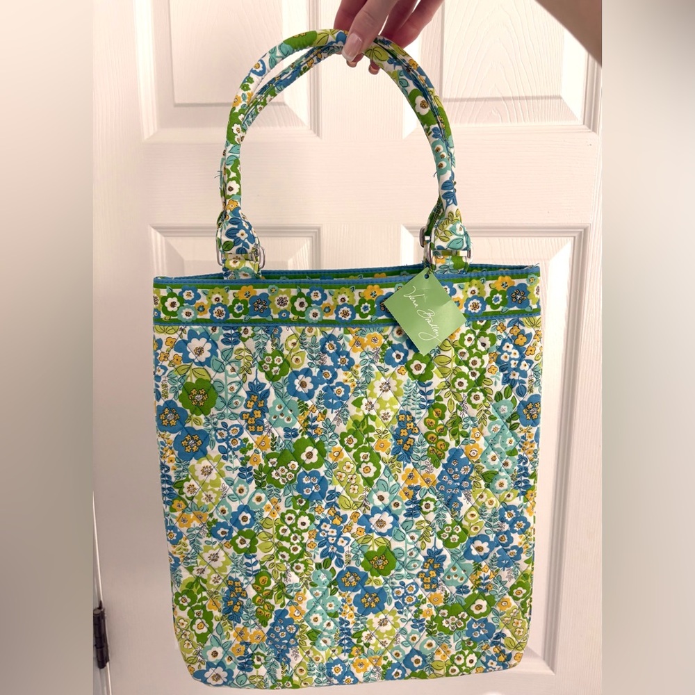 NWT Y2K COTTAGECORE VERA BRADLEY ENGLISH MEADOW SLIM TOTE BAG HANDBAG PURSE